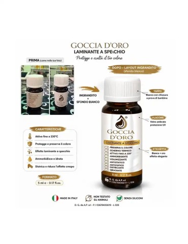 Goccia D’Oro Laminante Capelli Effetto Specchio 5 ml